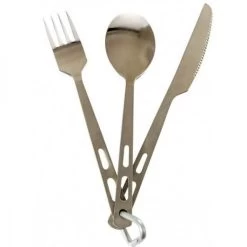 CAO Couvert 3 Pièces Inox + Mousqueton