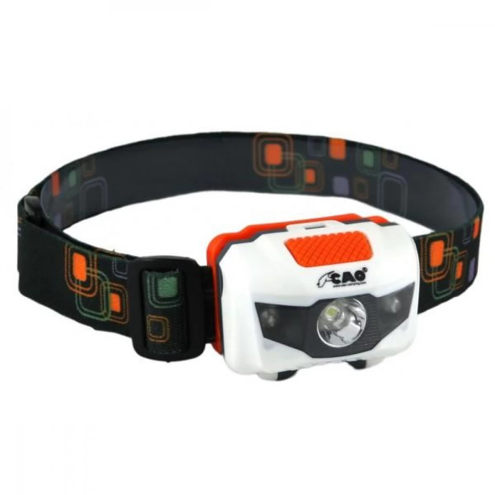 CAO Lampe Frontale 1 Led Blanche Et 2 Led Rouges â Image 2