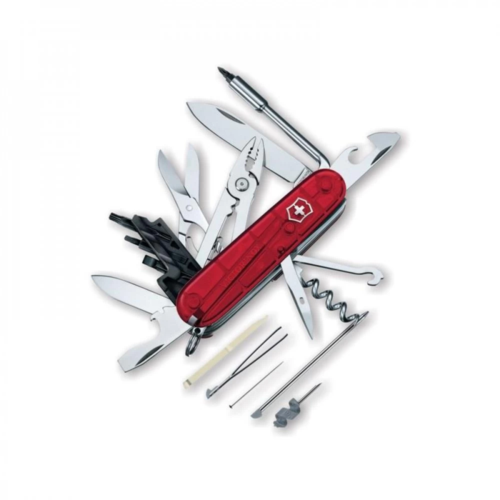 Couteau Suisse Victorinox Cybertool 34 Rouge Translucide â Image 2
