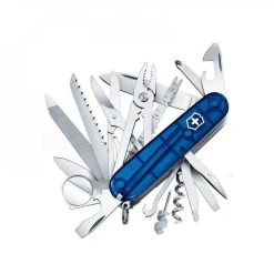 Couteau Suisse Victorinox Swisschamp Bleu Translucide