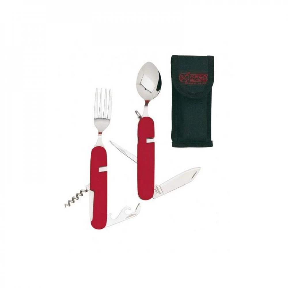 Couvert Camping Rouge Keen Blades â Image 2
