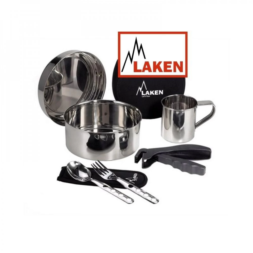 Popote Laken Inox 1 Personne + Housse Zippée – Image 2