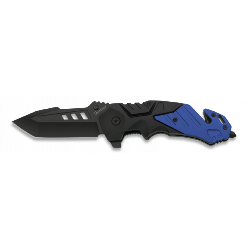 Couteau Pliant Albainox Noir Et Bleu