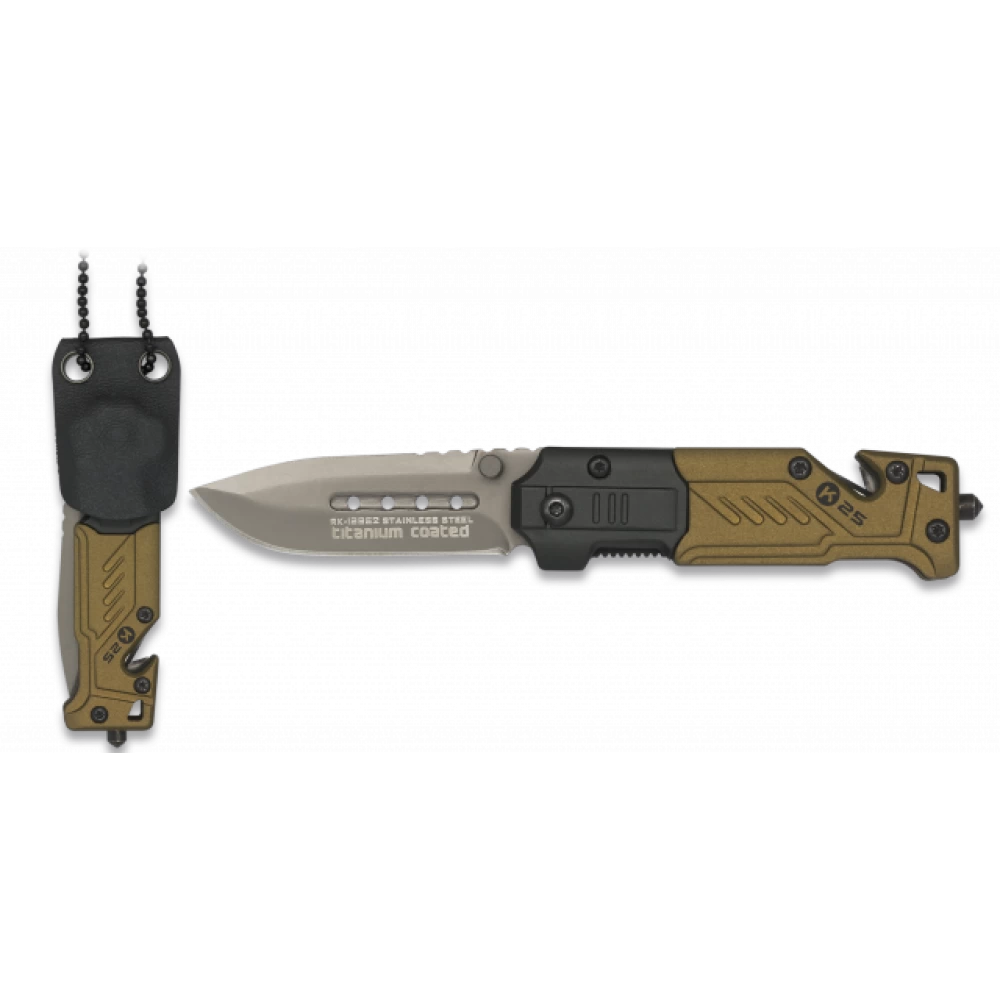 Couteau Pliable Tour De Cou K25 Lame 5.5 Cm