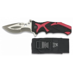 Couteau Pliable Rouge K25 Titane Lame 9.3 Cm