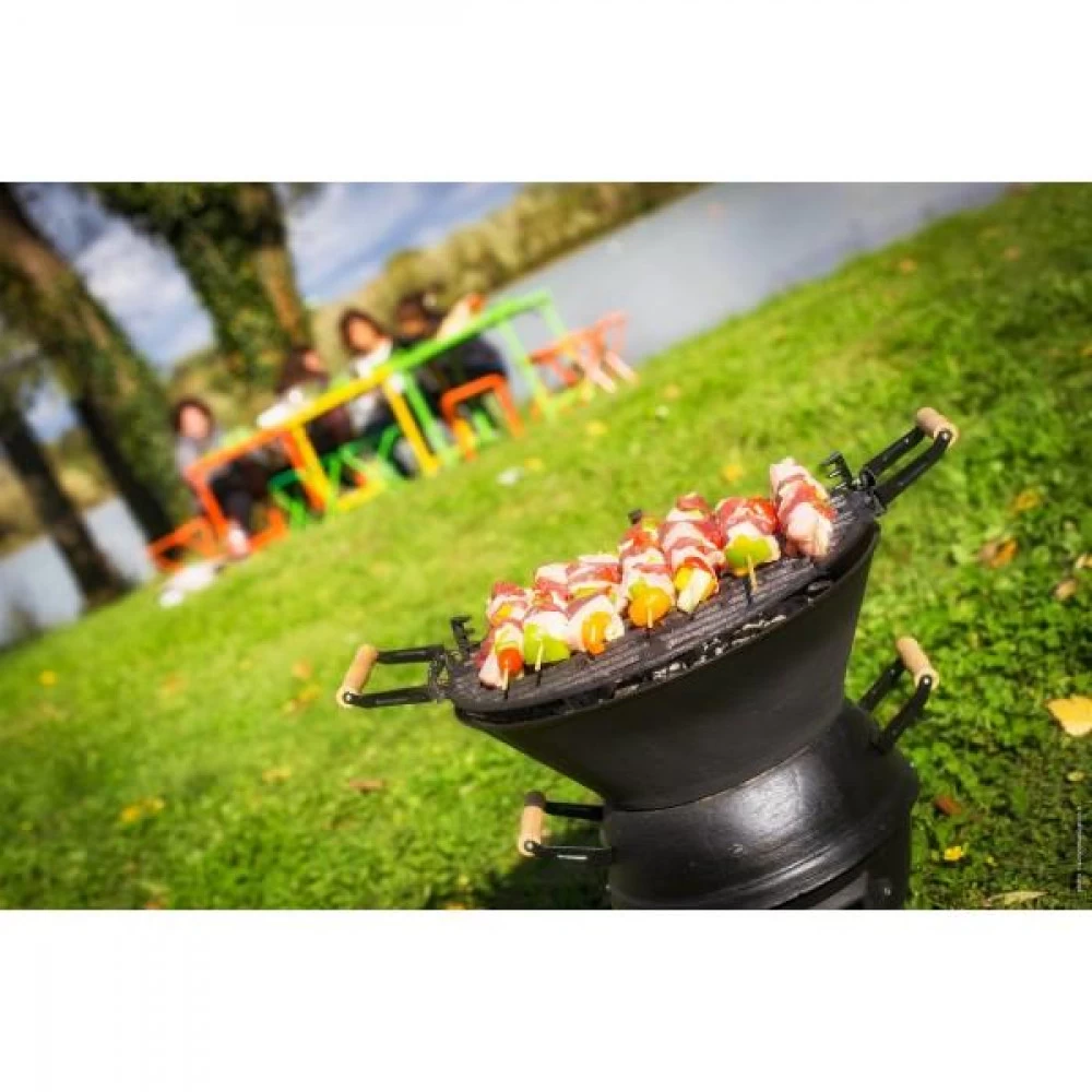 CAO Barbecue Rond Fonte H 49,5 Cm "Belle époque" – Image 3