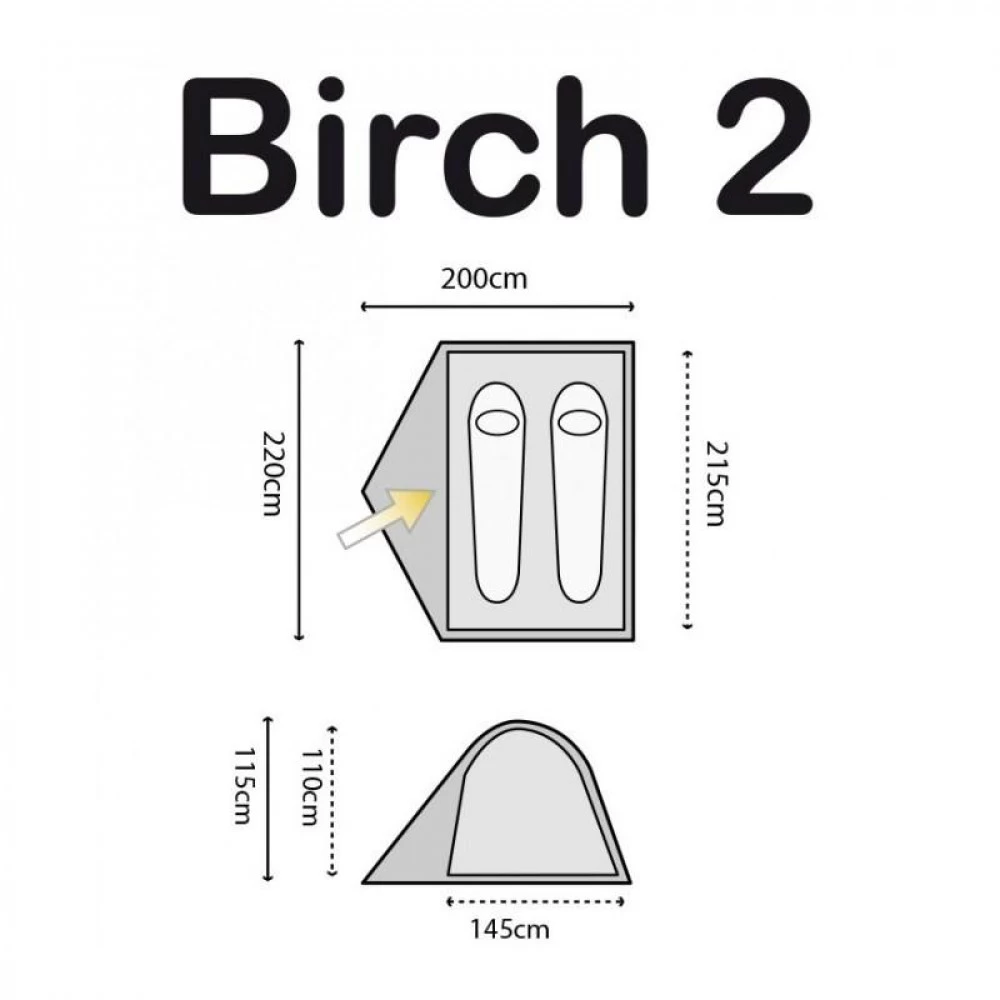 Tente Highlander Birch 2 Personnes â Image 4
