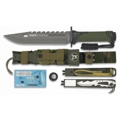 Poignard De Survie Vert Thunder I K25 Lame 20 Cm