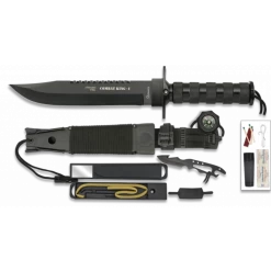Couteau De Survie Combat King I 36 Cm Noir