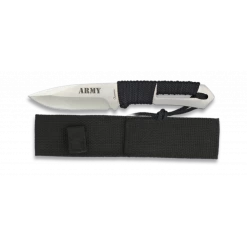 Couteau De Survie Paracorde Army Lame 9.8 Cm